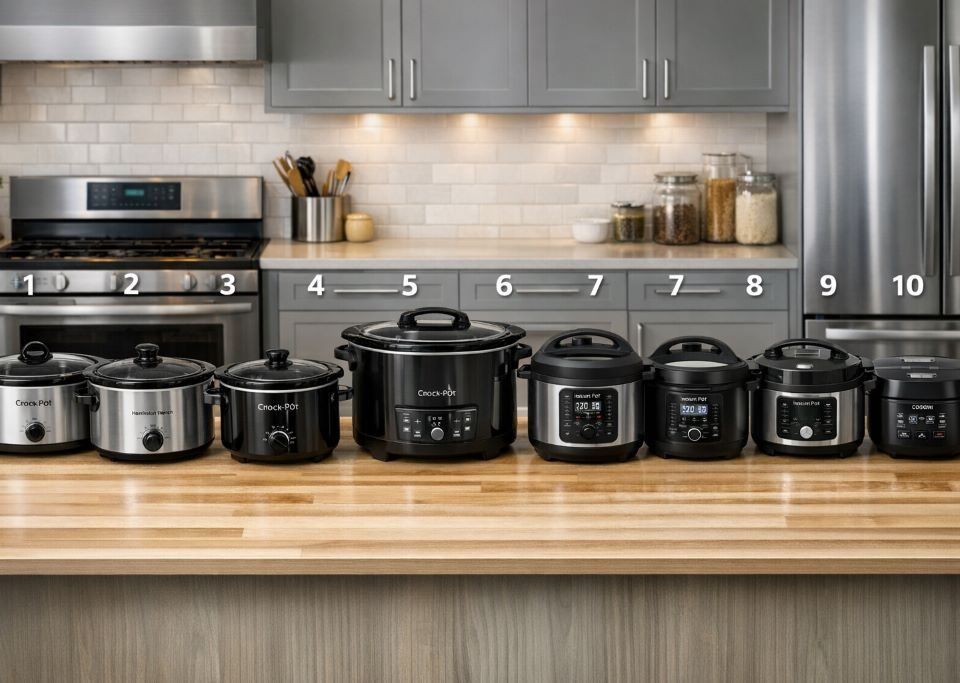 Best affordable slow cookers & multi-cookers 2026 comparison – popular models tested for time-saving features, energy efficiency, and space-saving kitchen design.