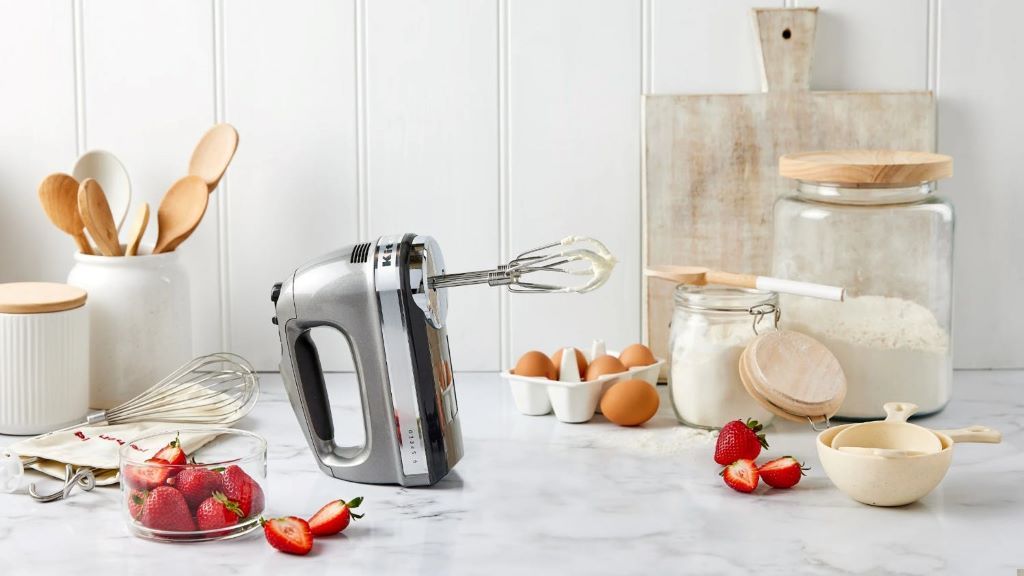 Different hand mixers displayed for choosing the best one for baking and cooking