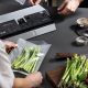 Food vacuum sealer machine sealing fresh ingredients to extend shelf life