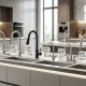 Modern kitchen faucet with pull-down sprayer installed in a California (CA) kitchen for easier daily tasks