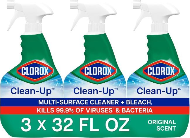 Clorox Clean-Up multi-surface bleach spray for disinfecting countertops, removing mold and mildew, and deep kitchen cleaning
