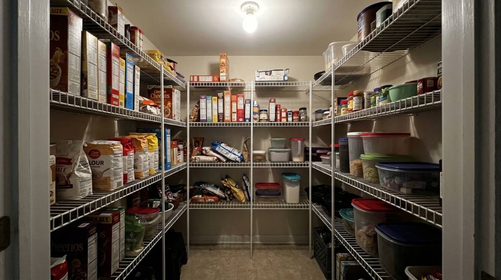 Space-saving pantry cabinet organization and storage solutions