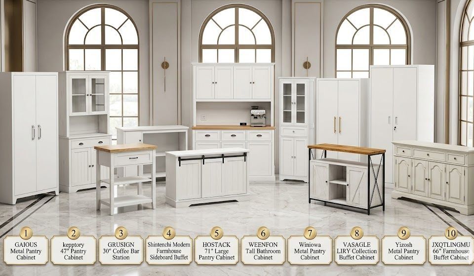 Modern kitchen pantry cabinet in a Washington home, showing organized shelves and storage space for maximizing kitchen efficiency