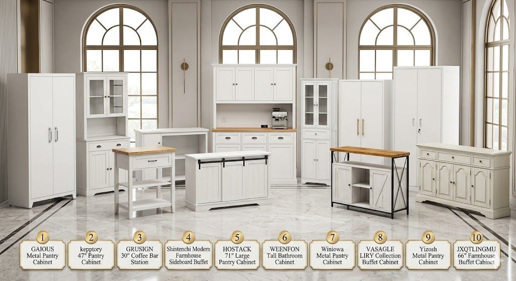 Modern kitchen pantry cabinet in a Washington home, showing organized shelves and storage space for maximizing kitchen efficiency