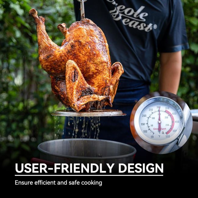 CreoleFeast TFS3010 outdoor fryer preparing turkey, seafood boils, and family gatherings