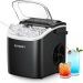 EUHOMY countertop ice maker producing fresh ice cubes on a Florida kitchen countertop