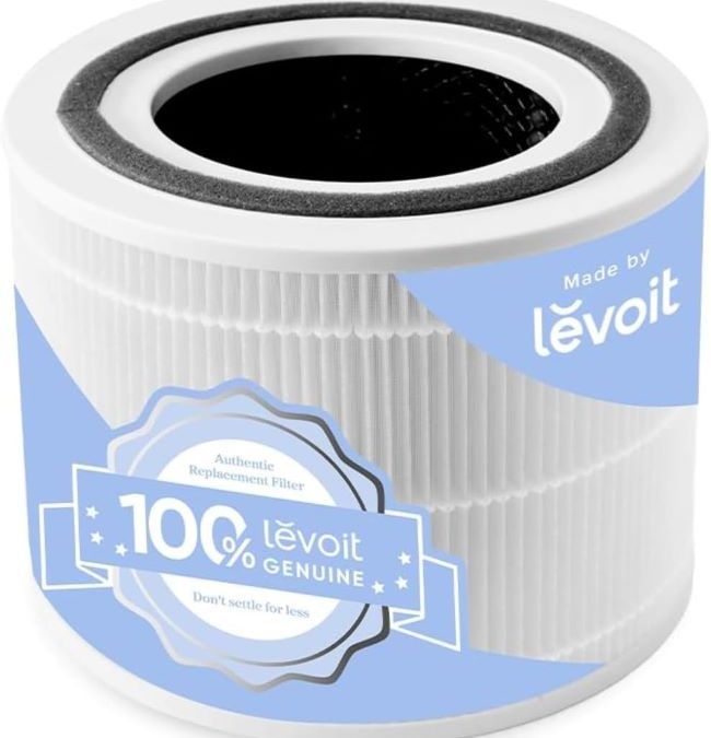 Levoit Core 300-P air purifier filter with HEPA and activated carbon layers in Pennsylvania