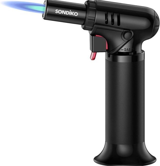 Sondiko refillable butane torch with adjustable flame in Florida
