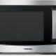 TOSHIBA EM131A5C-SS countertop microwave with stainless steel finish on a Wisconsin kitchen counter