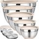 Umite Chef 8-piece stainless steel mixing bowls with airtight lids in New York