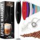 Zulay Kitchen handheld milk frother creating creamy foam for coffee and lattes in Florida