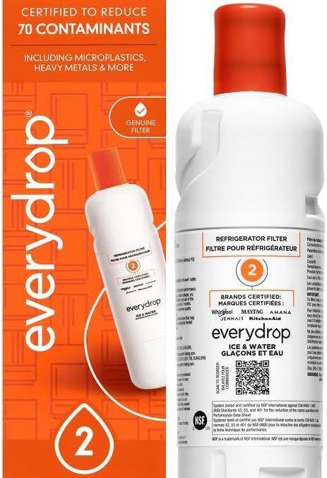 everydrop EDR2RXD1 refrigerator water filter installed in a New Jersey home