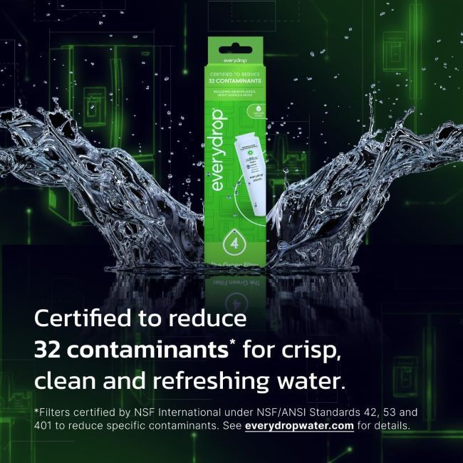 everydrop EDR4RXD1 replacement filter for cleaner-tasting drinking water and ice