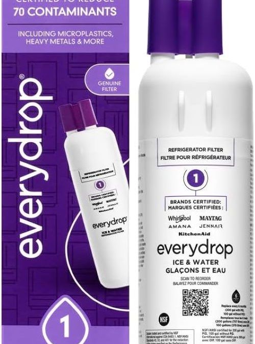 everydrop by Whirlpool EDR1RXD1 refrigerator water filter installed in a Florida home