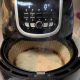 Bakers Signature air fryer paper liner placed correctly under food