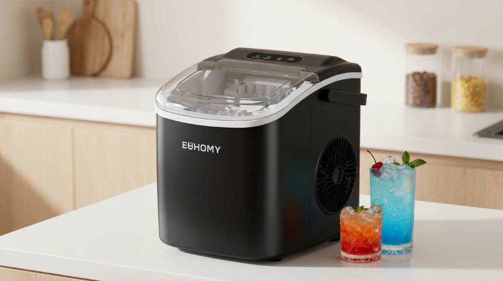 Cleaning mineral buildup from a Euhomy ice maker