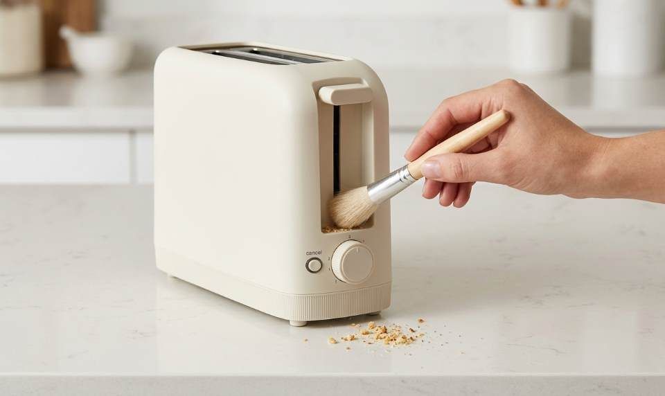 Cleaning the Bella 2 Slice Slim Toaster crumb tray