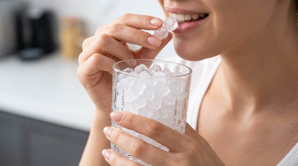 Compact Kismile ice maker in modern kitchen