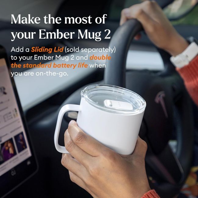 Ember 14 Oz smart mug with temperature control for coffee and tea