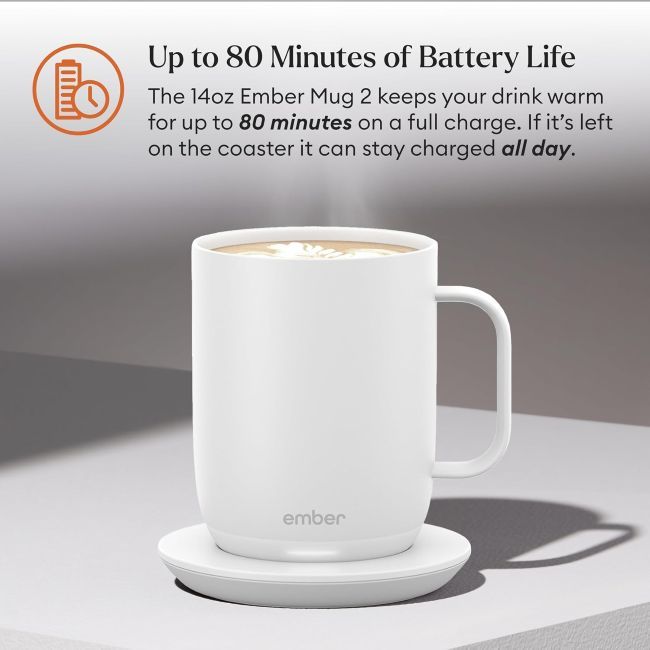 Ember Temperature Control Smart Mug for maintaining preferred beverage temperature