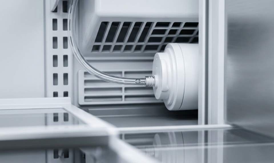 Everydrop EDR4RXD1 filter installed inside refrigerator
