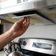 Firegas 30 inch under cabinet range hood installed beneath kitchen cabinet