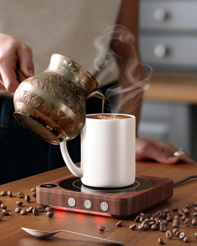 House Gem Coffee Mug Warmer for keeping drinks warm at a desk