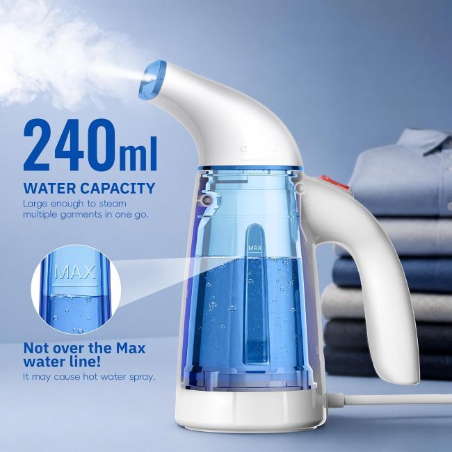 OGHom portable garment steamer for removing wrinkles from clothes