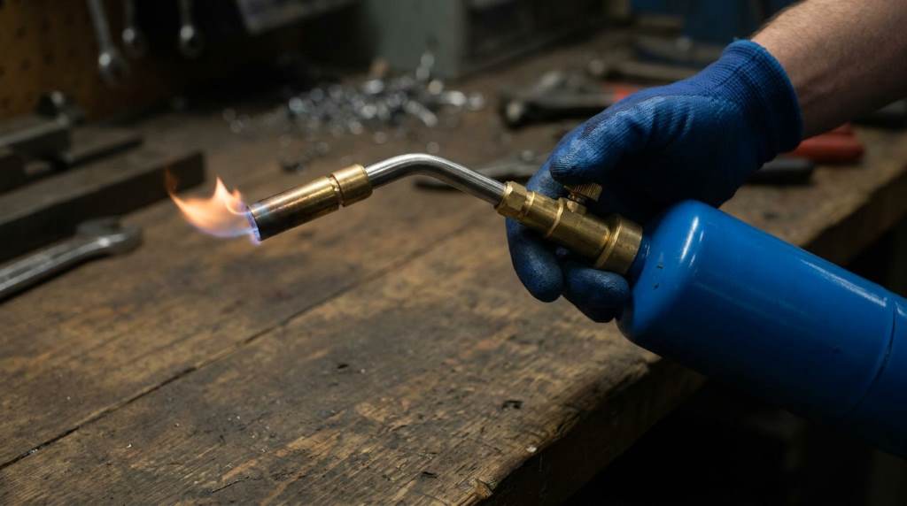 Propane torch burner flame troubleshooting