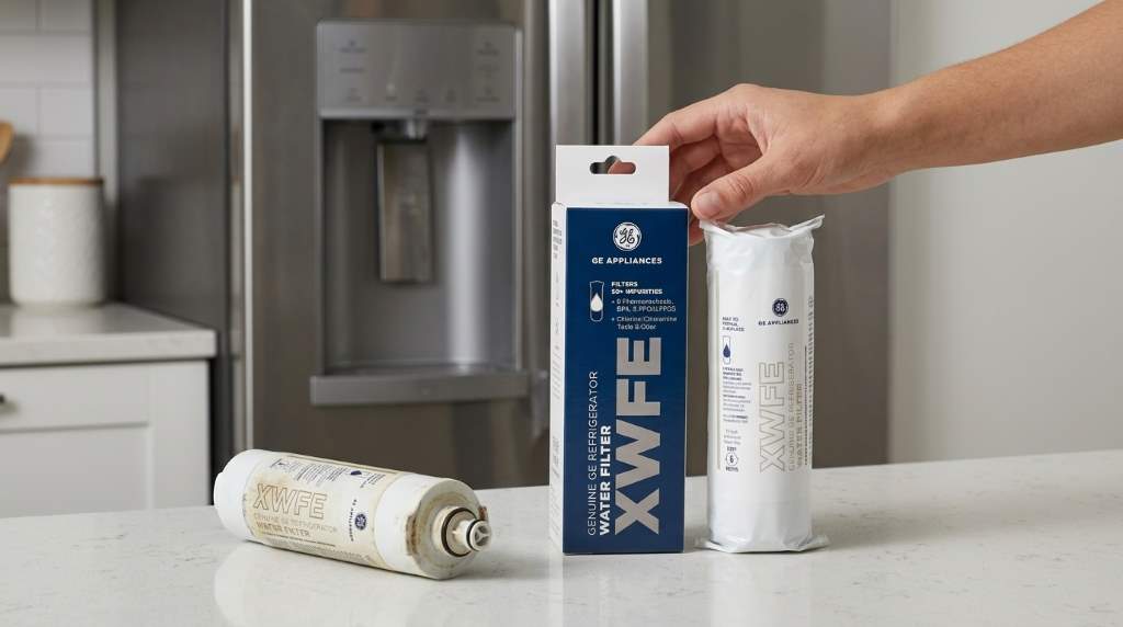 Proper alignment of a GE XWFE filter during installation