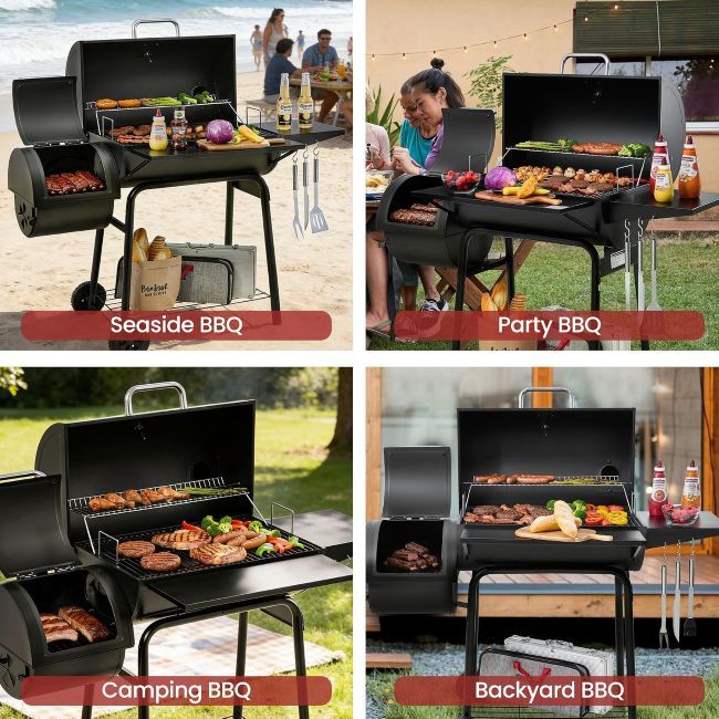 Royal Gourmet CC1830S BBQ grill for charcoal grilling and smoking