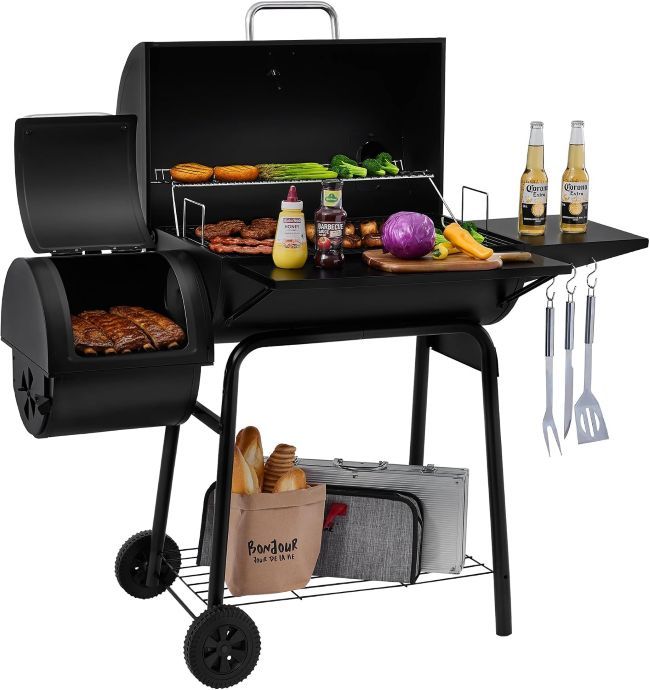 Royal Gourmet CC1830S Charcoal Grill and Offset Smoker