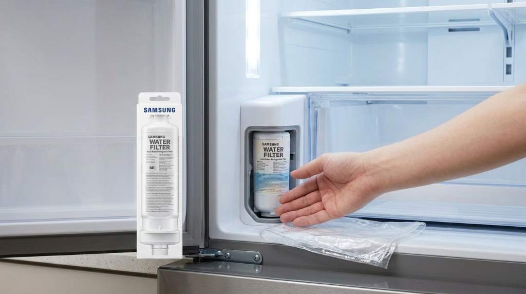 Samsung refrigerator filter housing replacement process
