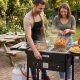 Vevor outdoor propane deep fryer cooking crispy seafood outdoors