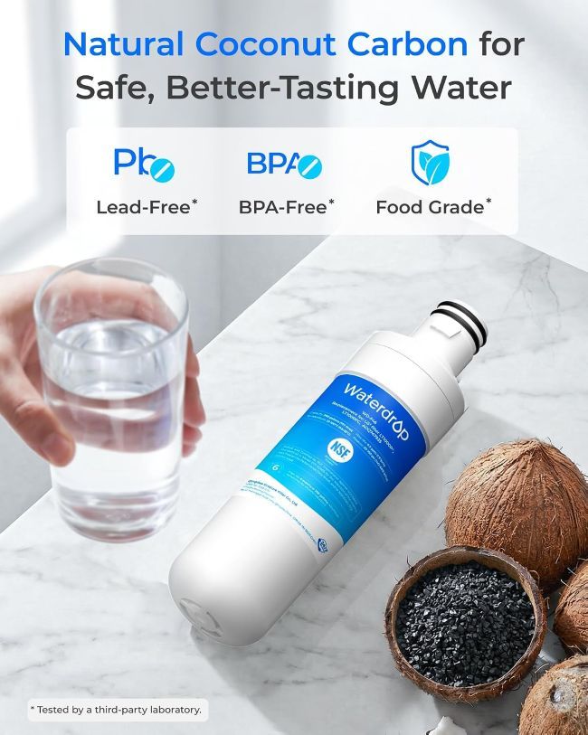 Waterdrop replacement refrigerator filters for fresh-tasting drinking water