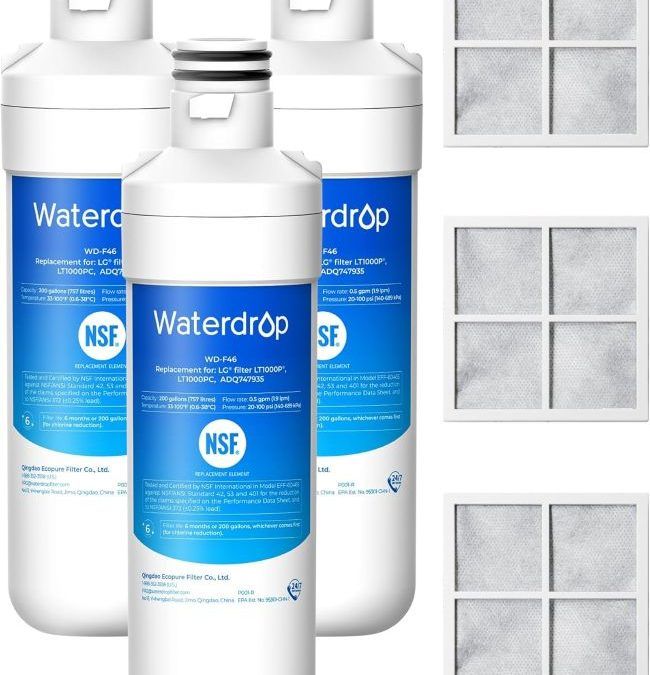 Waterdrop ADQ747935 refrigerator water filter 3-pack in Florida
