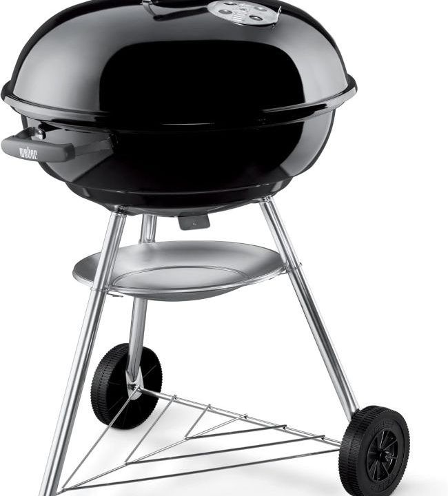 Weber Jumbo Joe Premium Grill with plated steel grates