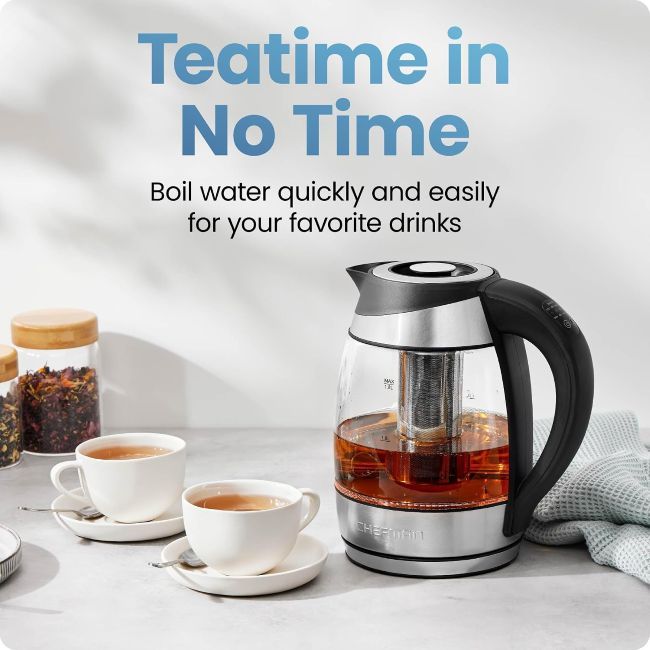 Chefman electric kettle with multiple temperature settings