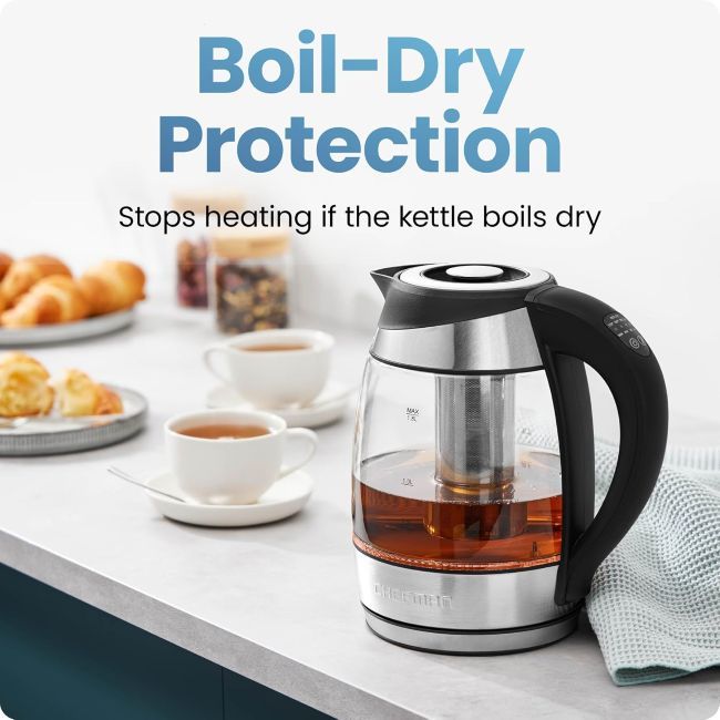 Chefman temperature control kettle for tea and coffee