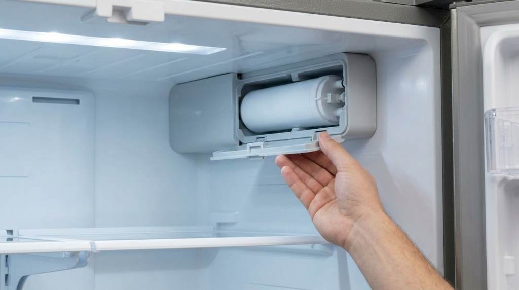Flushing refrigerator water dispenser after WF3CB filter replacement